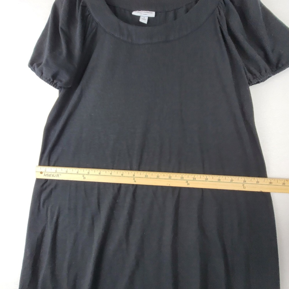 Liz Lange Maternity for Target Black Puff Sleeve Scoop Neck Dress Small 2027 - Picture 14 of 16
